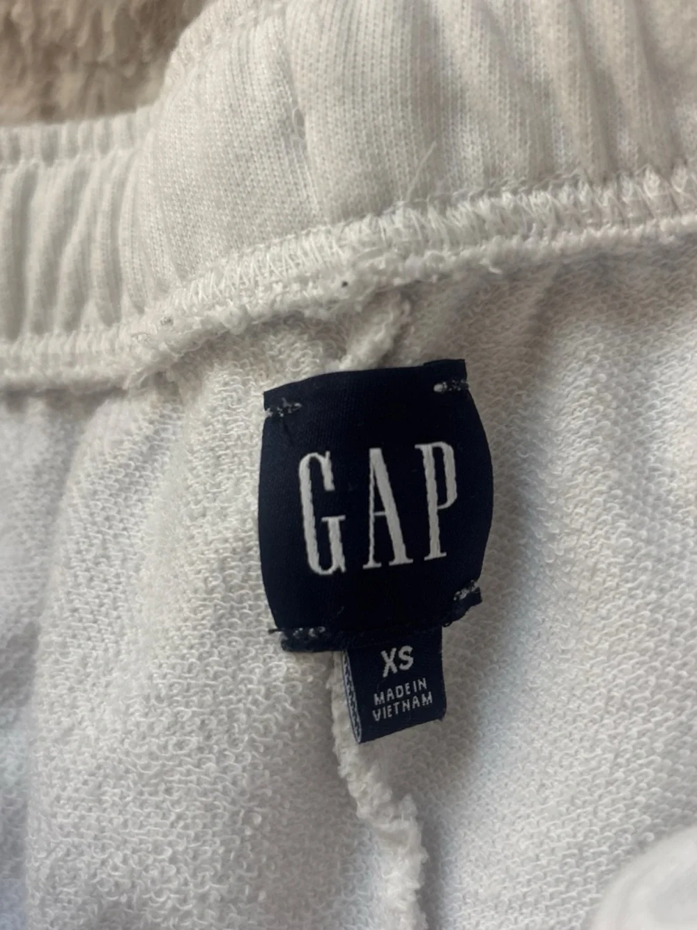 GAP Kids White Elastic Waist Sweatpants